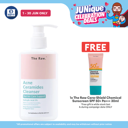 The Raw. Acne Ceramides Cleanser 150mL | Deep Cleanses & Exfoliates Skin The Raw.