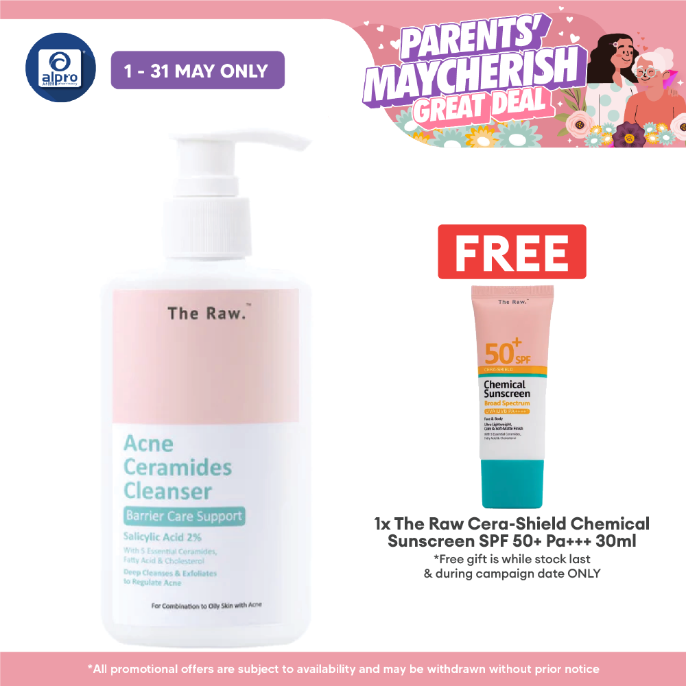 The Raw. Acne Ceramides Cleanser 150mL | Deep Cleanses & Exfoliates Skin The Raw.