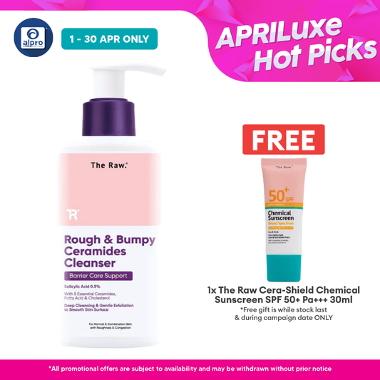The Raw. Rough & Bumpy Ceramides Cleanser 150mL | Deep Cleanse & Smoothens Skin Surface The Raw.
