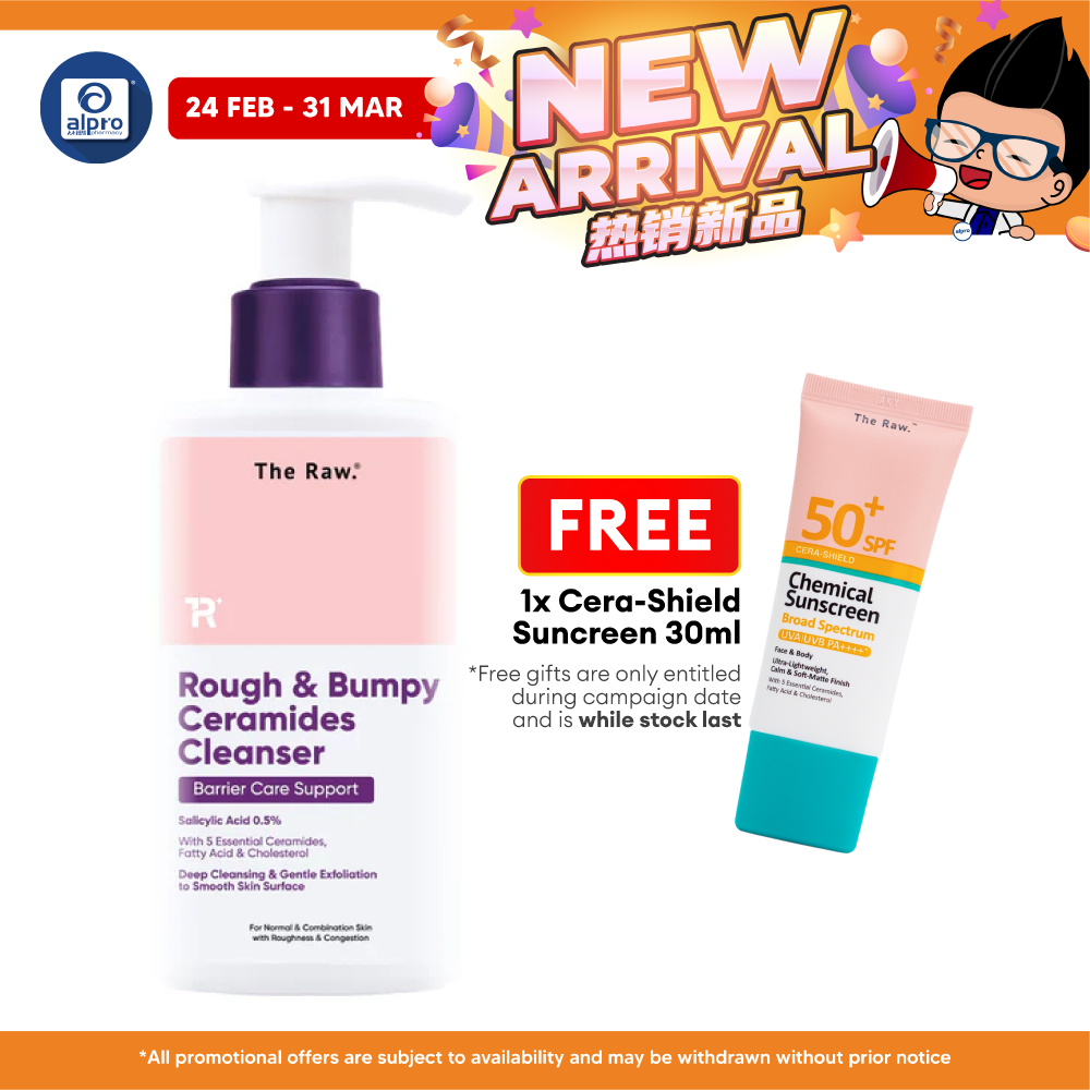 The Raw. Rough & Bumpy Ceramides Cleanser 150mL | Deep Cleanse & Smoothens Skin Surface The Raw.