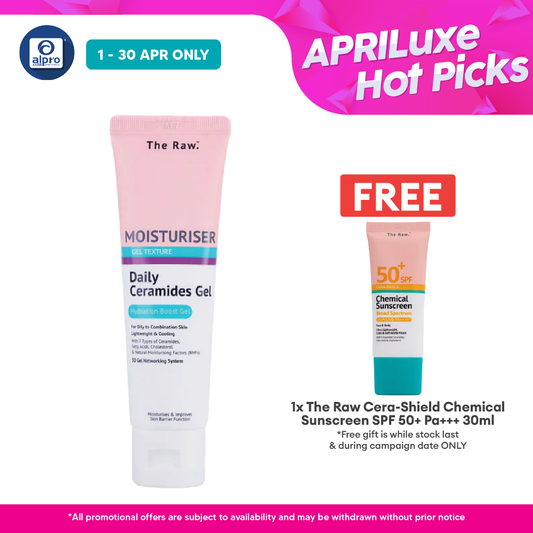 The Raw. Daily Ceramides Gel Moisturiser 50mL | Hydration Boost Gel The Raw.