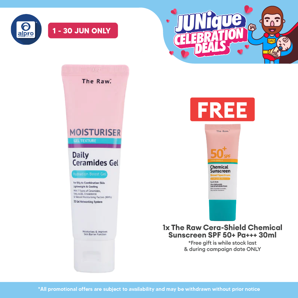 The Raw. Daily Ceramides Gel Moisturiser 50mL | Hydration Boost Gel The Raw.