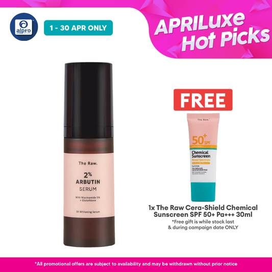 The Raw. Arbutin 2% Serum 30mL | Brightening & Whitening Serum The Raw.