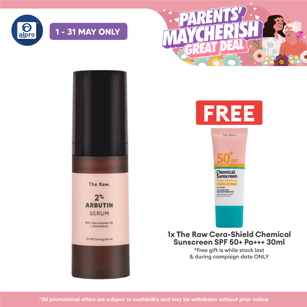 The Raw. Arbutin 2% Serum 30mL | Brightening & Whitening Serum The Raw.
