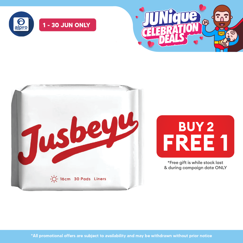 Jusbeyu Sanitary Panty Liner 160mm ×30s | Ultra-Thin & Discreet Comfort Jusbeyu
