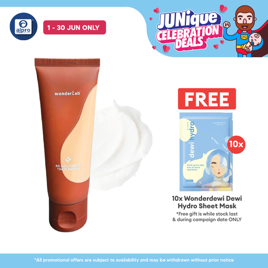 WonderLab BEL-AEK Ageless TXA Cleanser 100mL | Mochi-Like Texture for Smooth Skin WONDERLAB