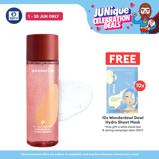 WonderLab BEL-AEK Ageless Niacinamide Toner Essence 150mL | Boosts Skin Repair & Glowing Skin WONDERLAB