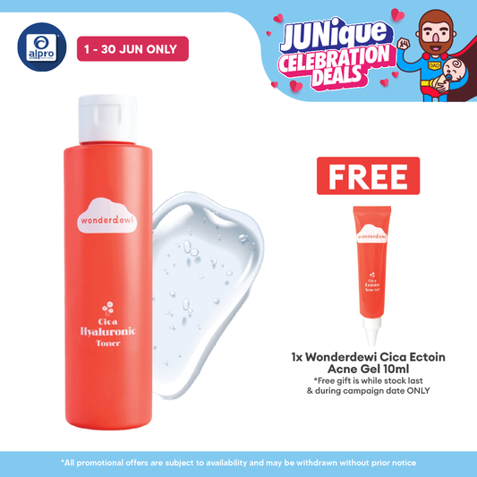 WonderDewi Cica Hyaluronic Toner 150mL | Instant Relief Effect & Soothe Skin WonderDewi