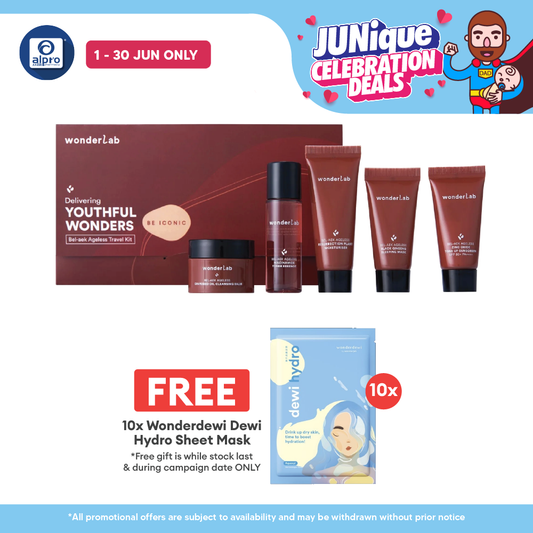 WonderLab BEL-AEK Ageless Travel Kit Packed Set 5s | Quick Skin Care On The Go WONDERLAB