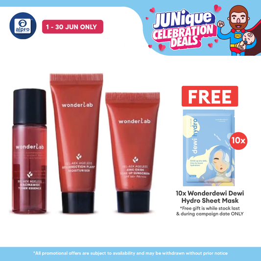 WonderLab BEL-AEK Ageless Basic Travel Kit Travel Kit 3s | Quick Skin Care On The Go WONDERLAB