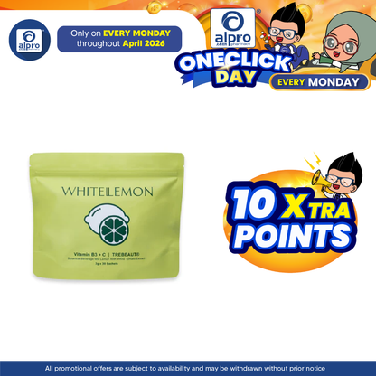 WHITELEMON Vitamin B3 + C and TREBEAUT® 3g ×30s| Botanical Beverage Mix Lemon with White Tomato Extract WHITELEMON