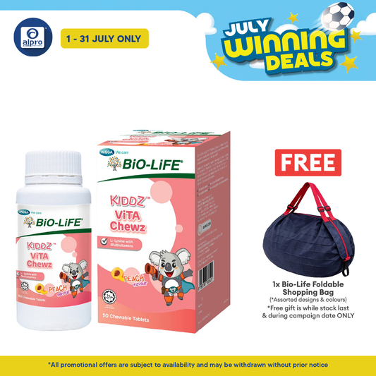 Bio-Life Kiddz ViTA Chewz 50s | Support Daily Nutritional Requirement for Growing Kids Bio-life