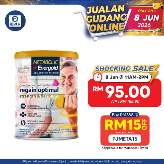 Metabolic+ Energold 850g (New) | Energy, Muscle & Joint Support Shallop