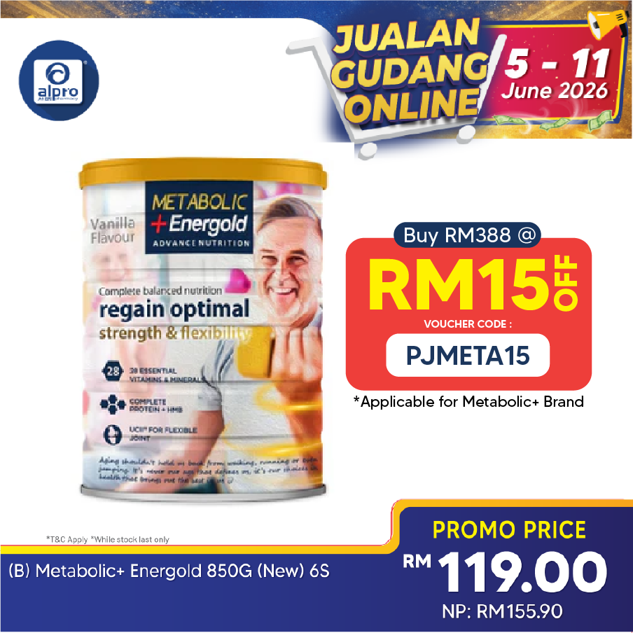 Metabolic+ Energold 850g (New) | Energy, Muscle & Joint Support Shallop