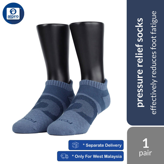 FOOTER T100 – Blue – Zensox Series 360° Anti-Bacterial Pressure Relief Socks | Effectively Reduces Foot Fatigue FOOTER
