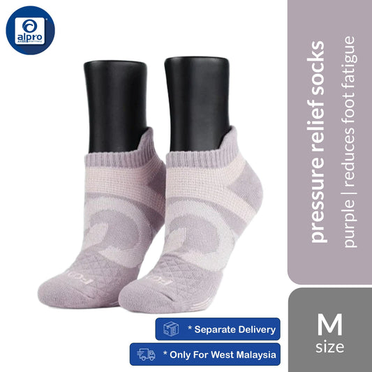 FOOTER T100 – Purple– Zensox Series 360° Anti-Bacterial Pressure Relief Socks | Effectively Reduces Foot Fatigue FOOTER
