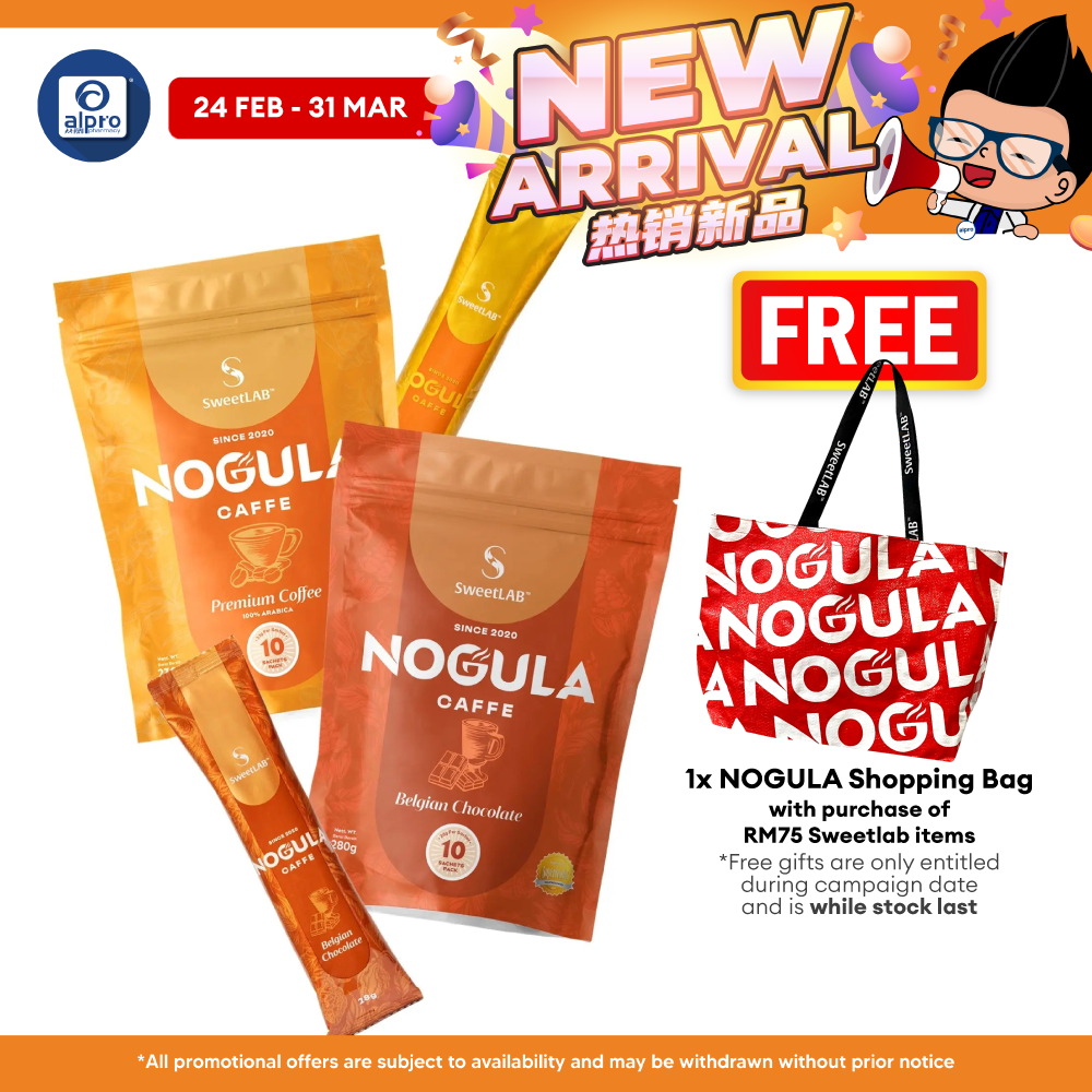 SweetLab NOGULA Caffe Arabica Coffee 10s + Belgian Chocolate 10s | Premium Low Sugar Beverage SweetLAB
