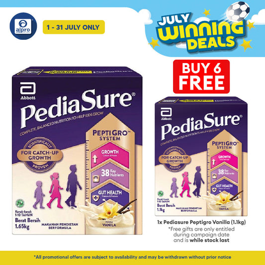 Abbott PediaSure PeptiGro Vanilla 1.65kg | Complete Nutrition for Growing Children Pediasure
