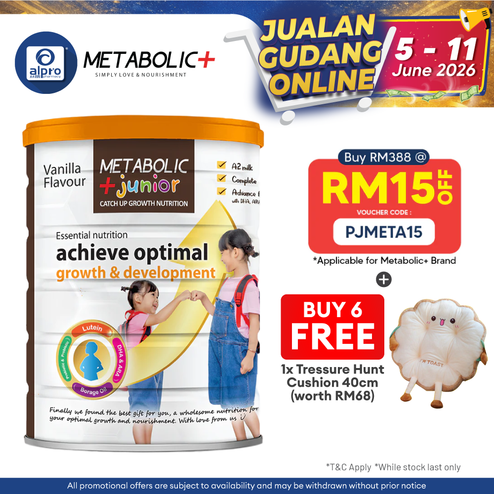 Metabolic + Junior 700g Children's Growing Up Nutrition | For Children Age 1 Year Old & Above (NEW) Shallop