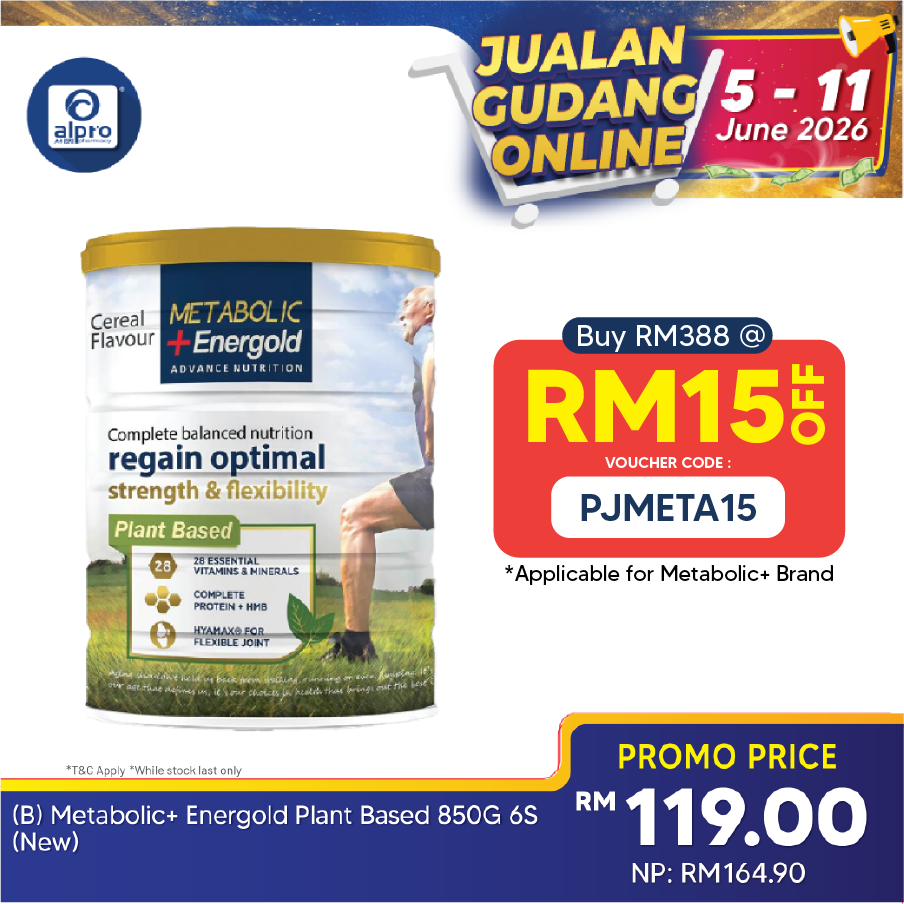 Metabolic + Energold Plant Based 850g | For Muscle Strength & Joint Flexibility Shallop
