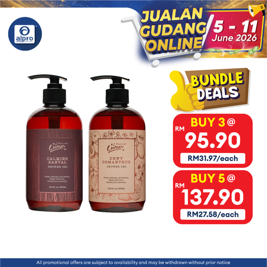 Lunar Night Time Shower Gel (Calming Santal/ Dewy Osmanthus) 500mL | Intensely Moisturising & Soften Skin Lunar