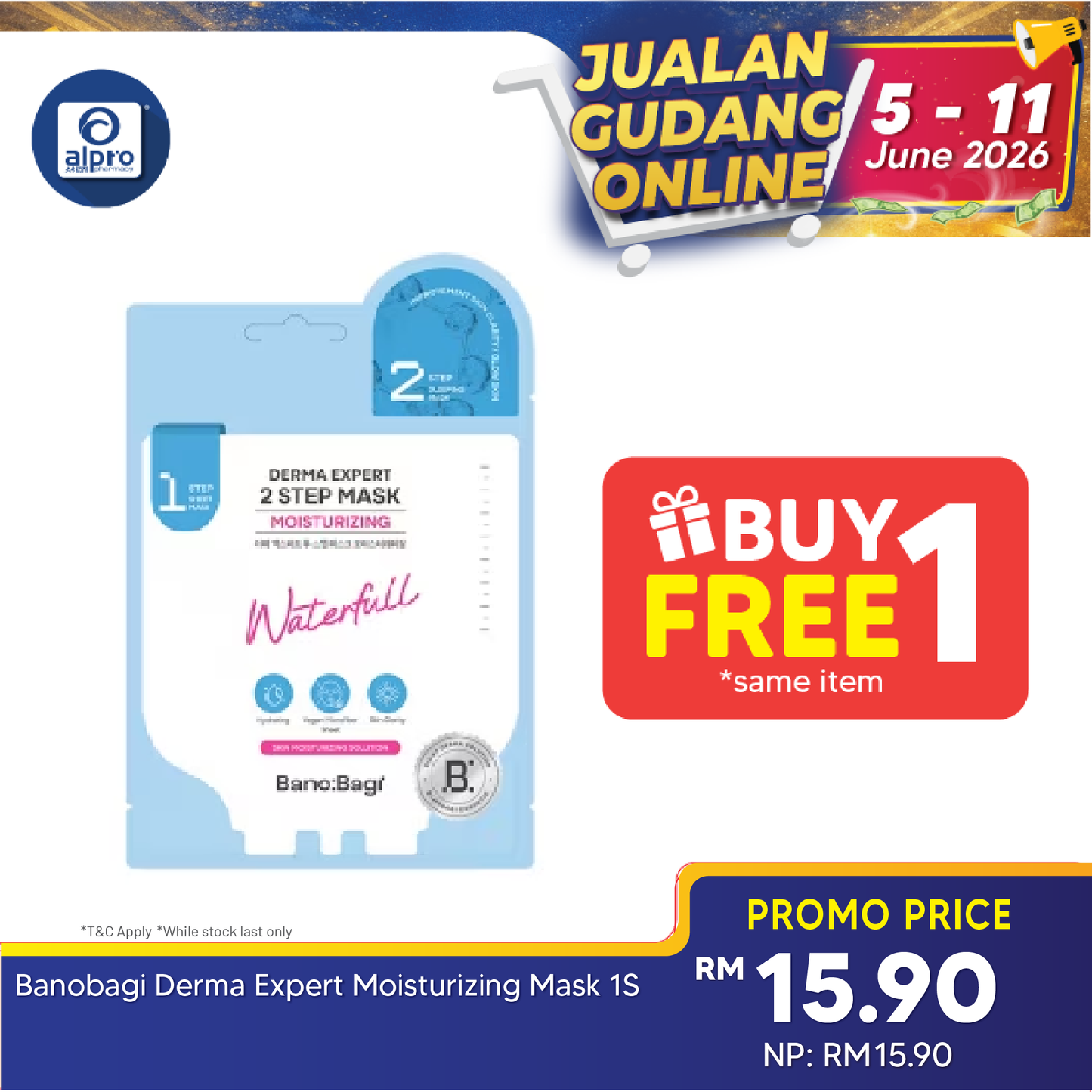 Banobagi Derma Expert Mask 1s (Acne Care/Moisturizing/Brightening/Pore Care/Firming) Banobagi