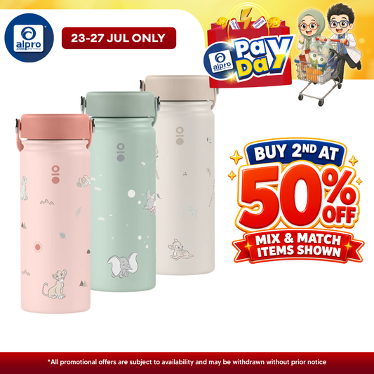 Montigo Disney Classics Ace Bottle Medium (Bambi/ Dumbo/ Lion King) 530mL | Disney’s Iconic Whimsical Childhood Friends Montigo