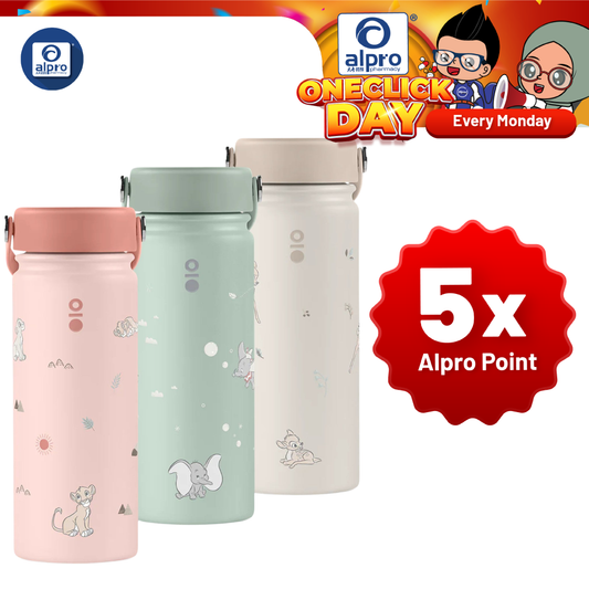 Montigo Disney Classics Ace Bottle Medium (Bambi/ Dumbo/ Lion King) 530mL | Disney’s Iconic Whimsical Childhood Friends Montigo