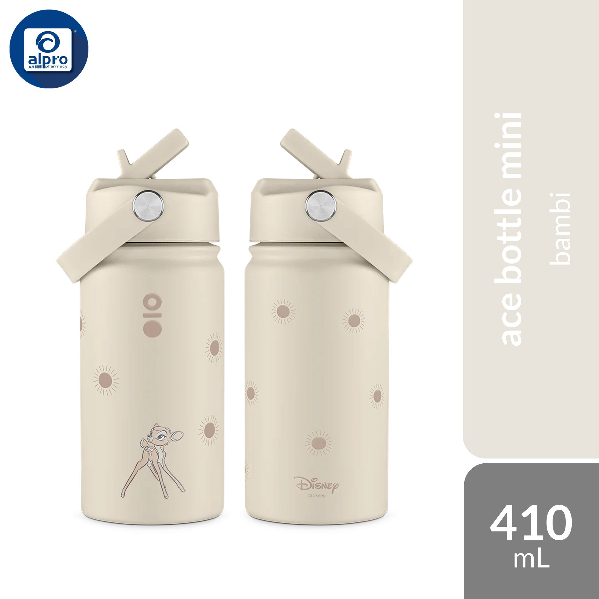 Montigo Disney Classics Ace Bottle Mini (Bambi/ Dumbo/ Lion King) 410mL | Disney’s Iconic Whimsical Childhood Friends Montigo