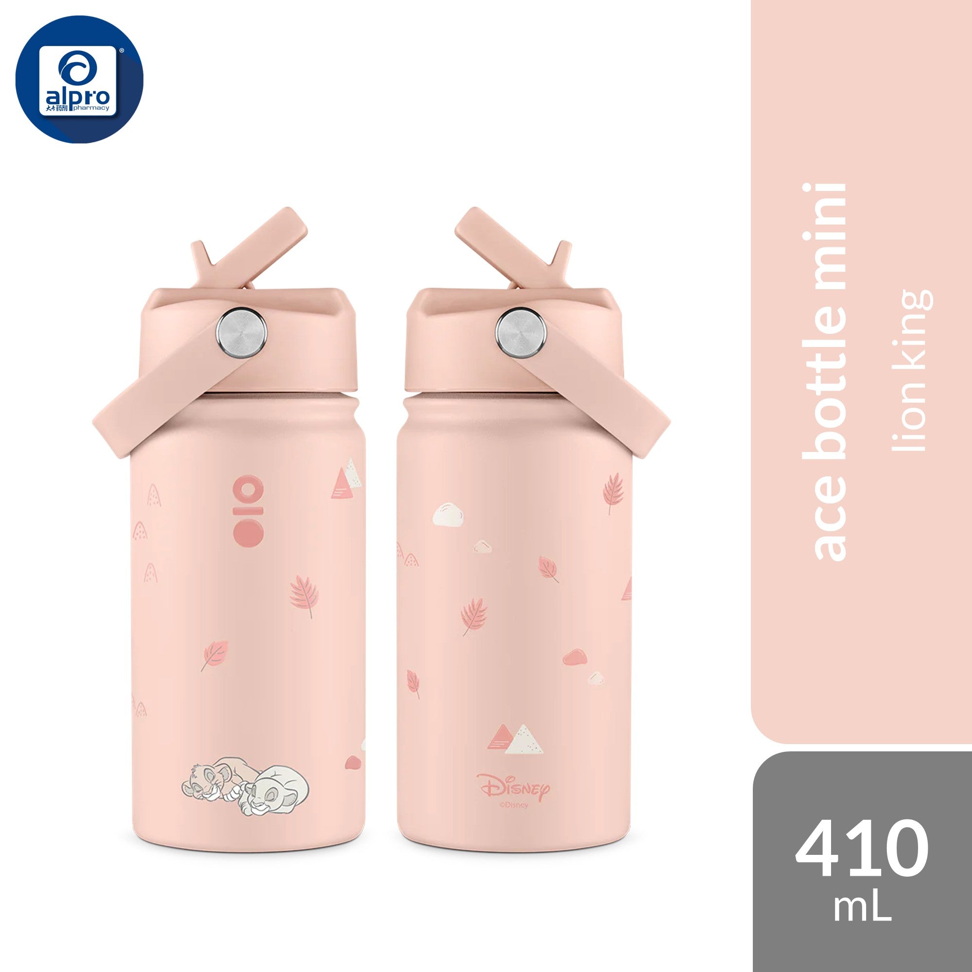Montigo Disney Classics Ace Bottle Mini (Bambi/ Dumbo/ Lion King) 410mL | Disney’s Iconic Whimsical Childhood Friends Montigo