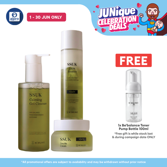 BE'BALANCE SSUK Routine 3 Piece Skincare Set | Gentle Hydration & Soothing BE'BALANCE