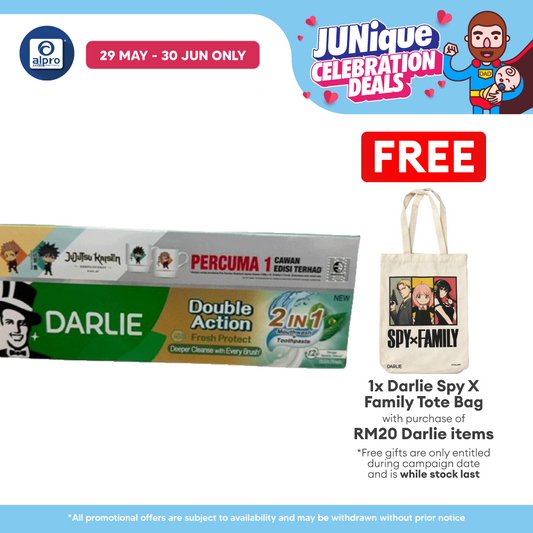 Darlie Double Action Fresh Protect 2in1 160g 2s | Free Jujutsu Kaisen Mug Darlie
