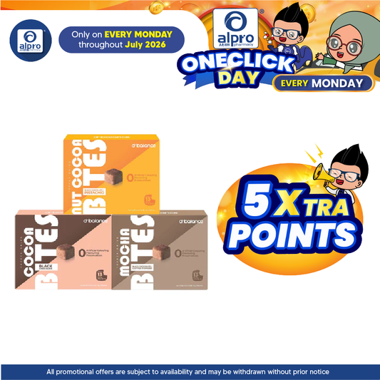 Dr Balance Cocoa Bites 2g 20s (Black Choc+Pistachio/Black Chocolate/Black Choc+Coffee) Dr Balance