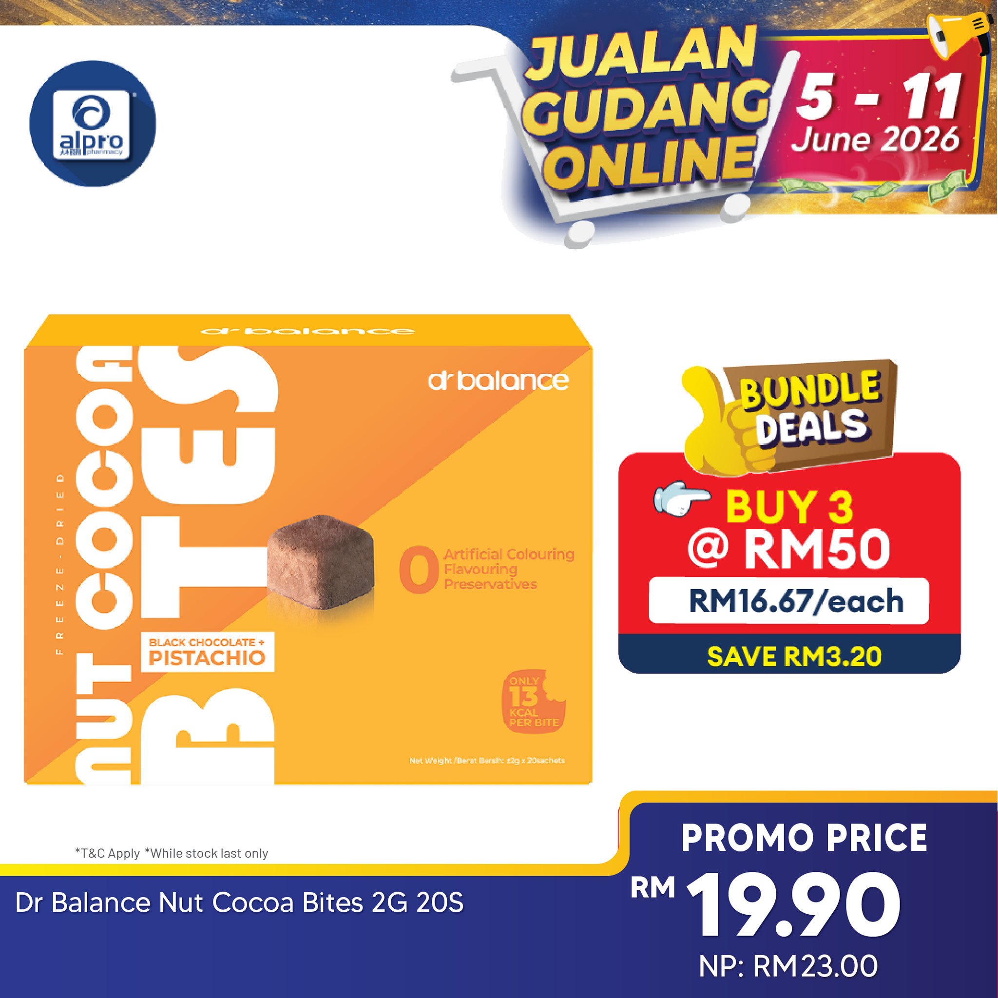 Dr Balance Cocoa Bites 2g 20s (Black Choc+Pistachio/Black Chocolate/Black Choc+Coffee) Dr Balance