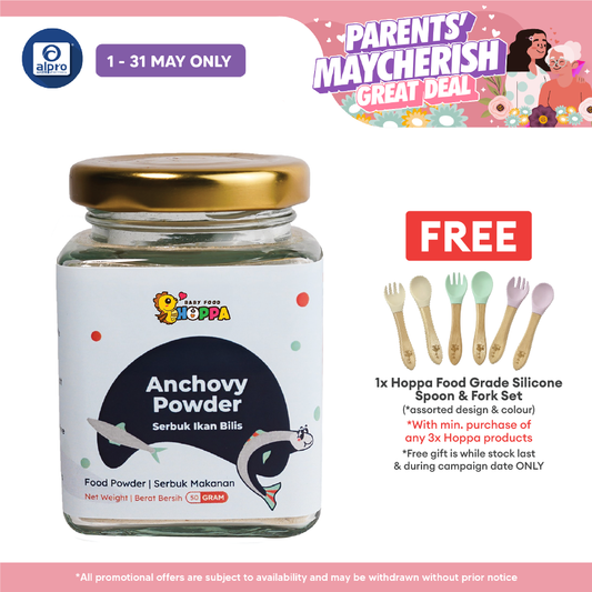 Hoppa Anchovy Powder 50g | Promote Bone & Teeth Growth Hoppa
