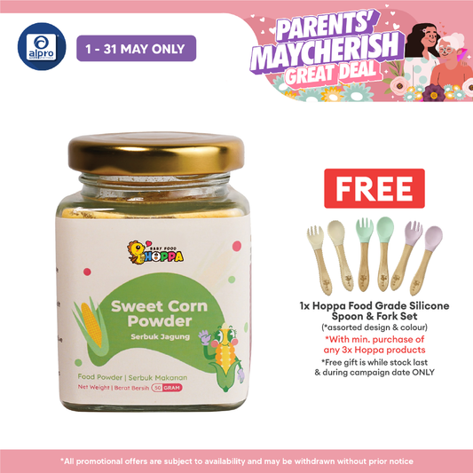 Hoppa Sweet Corn Powder 50g | Rich In Calcium & DHA Hoppa