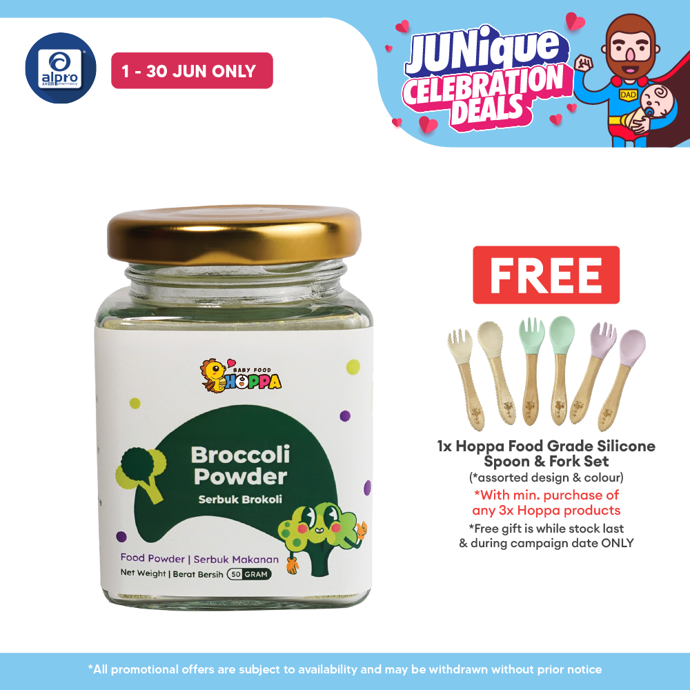Hoppa Broccoli Powder 50g | Aids Bowel Movement Hoppa
