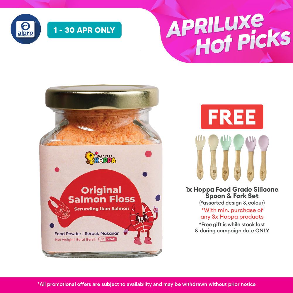 Hoppa Original Salmon Floss 50g | Rich In Omega 3 & DHA Hoppa