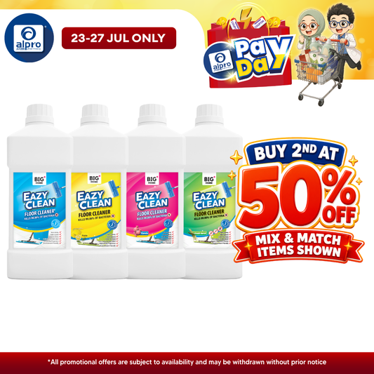 Big+ EazyClean Floor Cleaner (Floral/ Serai/ Yuzu/ Candy) 1000mL | Removes Dirt & Grime Easily Big+