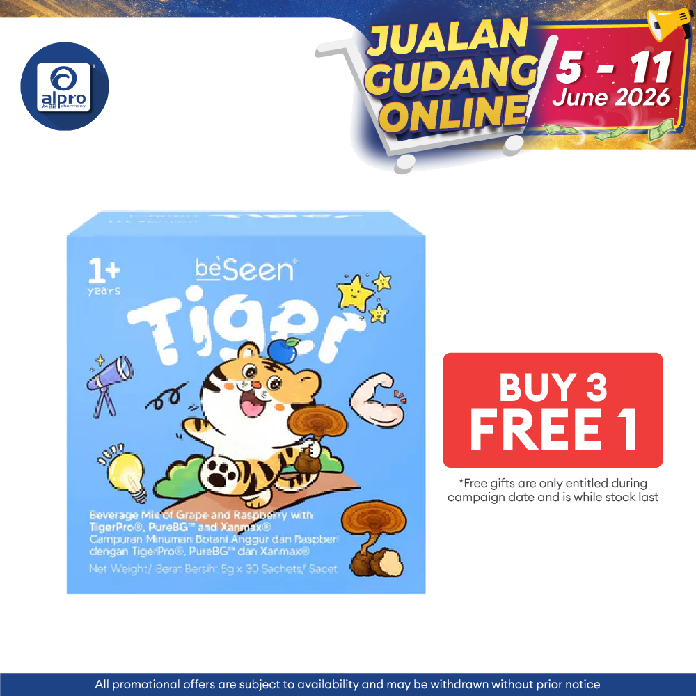 BeSeen Tiger Kids Eye Health Nutrition with Tiger Milk Mushroom 30s | Daily Wellness & Eye Support for Kids Beseen