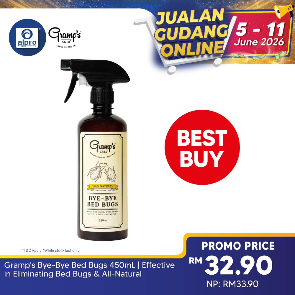 Gramp's Bye-Bye Bed Bugs 450mL | Effective in Eliminating Bed Bugs & All-Natural Ingredients Gramp's