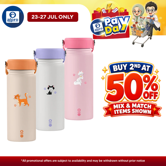Montigo Disney Cats Ace Bottle Medium (Duchess/ Figaro/ Thomas O’Malley) 530mL | Disney’s Iconic Whimsical Cats Montigo
