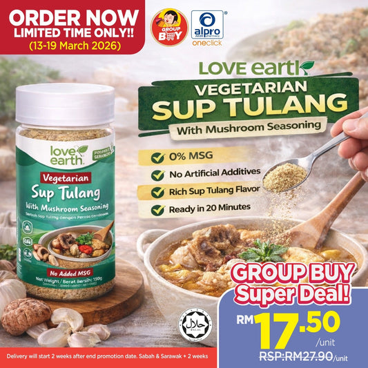 [Group Buy Delivery Starts: 14/4/2026] Soup Tulang With Mushroom Seasoning 150g Group Buy