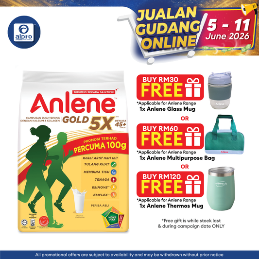 Anlene Gold 950g (FOC 100g) | High Calcium Milk Powder & Supports Bone Tissues Recovery Anlene