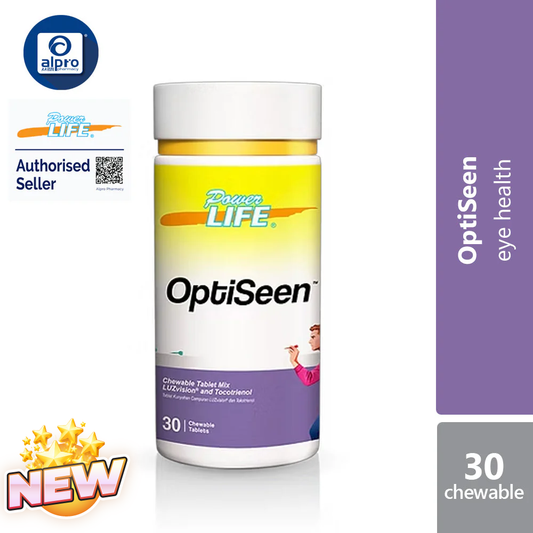 Powerlife Optiseen Chewable Tablet 30s | Eye Supplement for Screen Users Powerlife