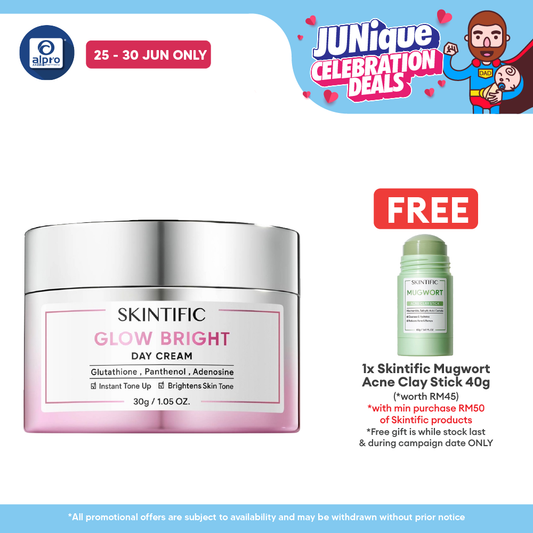 Skintific Glow Bright Day Cream 30g | Instant Bright & All-Day Hydrate Skintific
