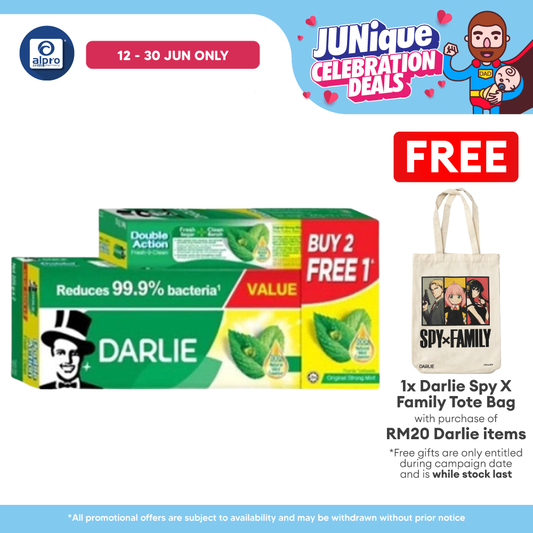 (WS) Darlie Double Action Base 225g 2s Free 75g | Toothpaste Darlie