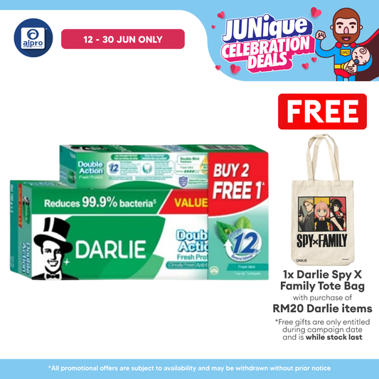 (WS) Darlie Double Action Fresh Protect 180g 2s Free 80g | Toothpaste Darlie