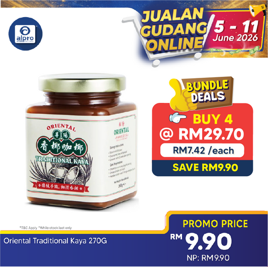 Oriental Traditional Kaya 270g | Rich Coconut Flavor Oriental Coffee