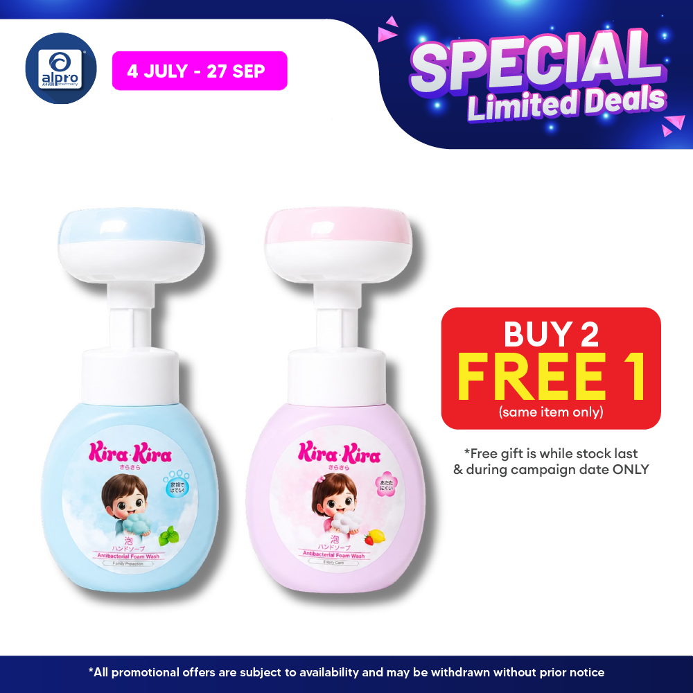 Kira Kira Antibacterial Shaped Foam Wash 300ml (Paw/Flower) Kira Kira